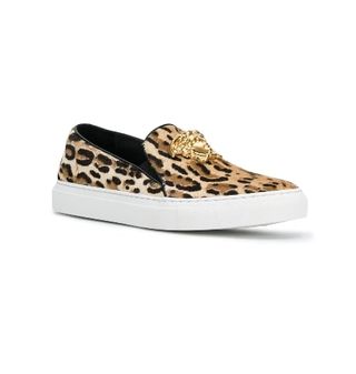 Versace + Leopard Medusa Sneakers