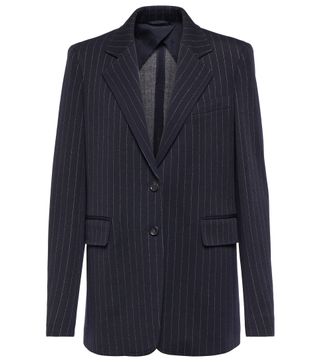 Max Mara + Amleto Pinstriped Wool-Blend Blazer