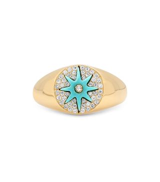 Colette + Star Signet Turquoise Ring