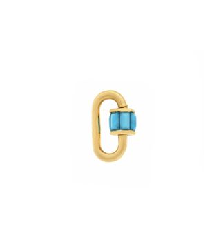 Marla Aaron + Total Baguette Babylock with Faceted Sleeping Beauty Turquoise