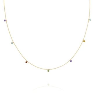 Love, Los Angeles + Lucky 7 Hanging Gems Necklace
