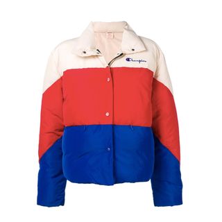 Champion + Colour Block Puffer Jacket