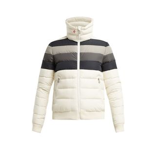 Perfect Moment + Queenie Striped Quilted Down Ski Jacket