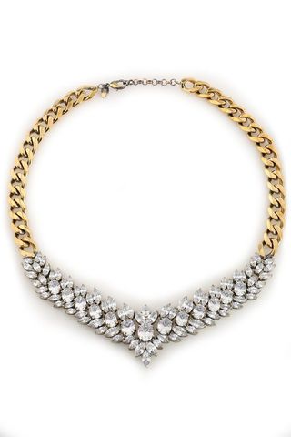 Iosselliani + Burnished Gold-Tone Crystal Necklace