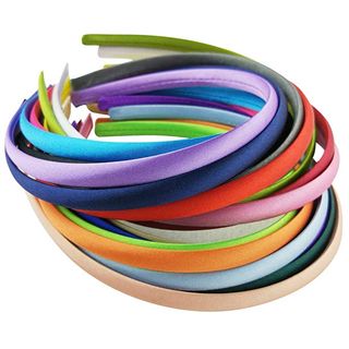 Hixixi + Satin Fabric Covered Ribbon Headbands Hairband