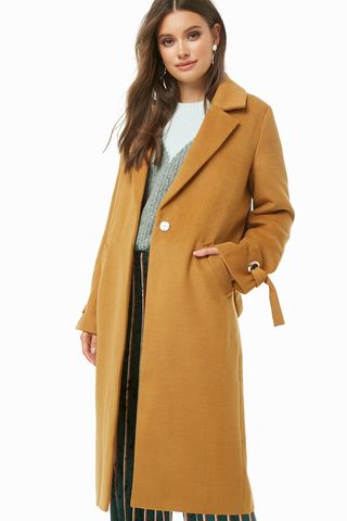 Forever21 + Notched Collar Coat