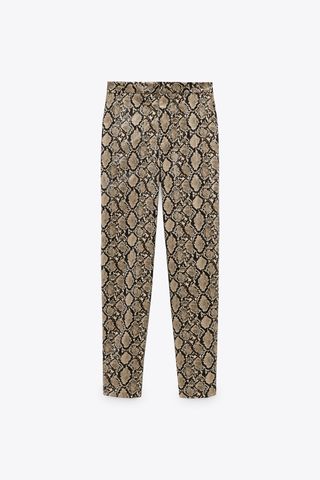 Zara + Snake Print Pants