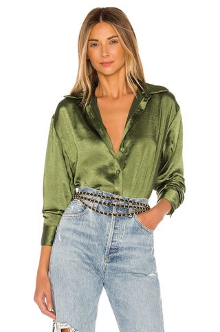 Lovers + Friends + Salina Top in Olive Green