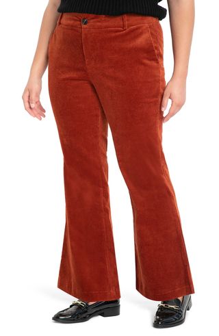 Eloquii + Corduroy Flare Trousers