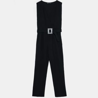 Zara + Belted Jumpsuit