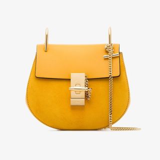 Chloé + Yellow Drew Suede Leather Bag