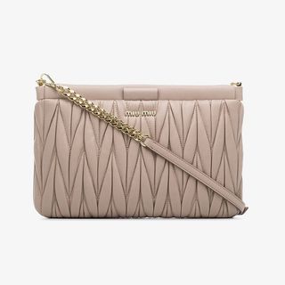 Miu Miu + Matelassé Leather Clutch Bag