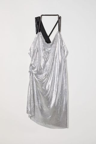 H&M + Draped Halterneck Dress