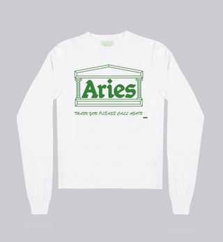 Aries + Carrier Bag Superlong Sleeve T-Shirt
