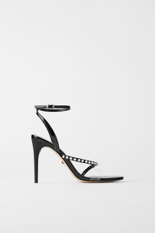 Zara + Vinyl Bejeweled High Heel Sandals