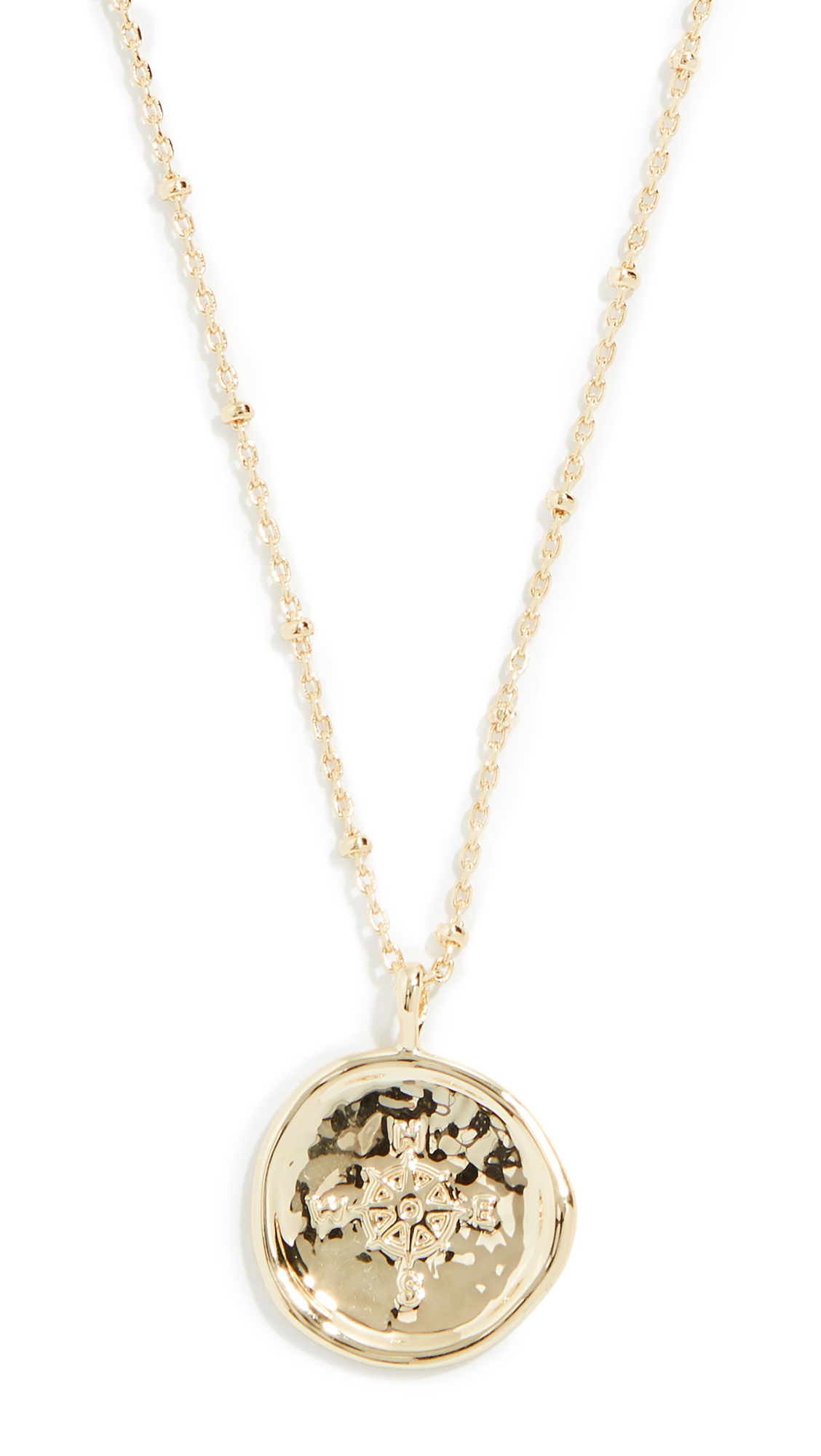 Gorjana + Compass Coin Necklace