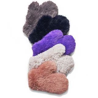 Glamourpuss NYC + Knitted Faux Fur Mitten
