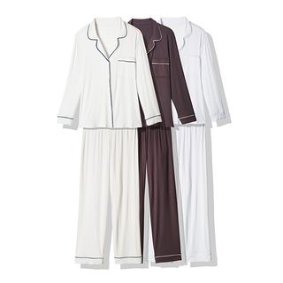 Eberjey + Gisele Two-Piece Long Sleeve & Pant Pajama Set