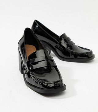Asos Design + Taxon Heeled Loafers