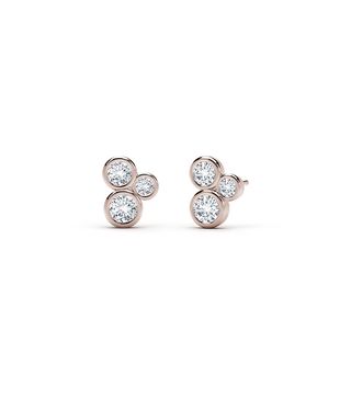 The Forevermark Tribute™ Collection + Three Stone Bezel Studs