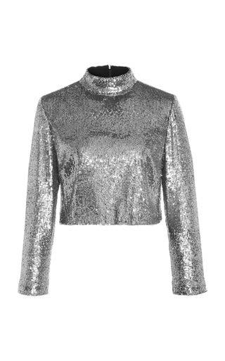 A.L.C. + Keegan Sequined Cropped Top