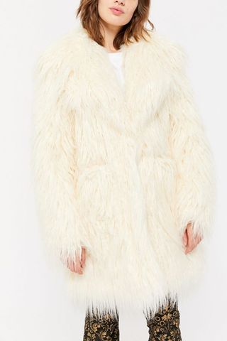 Urban Outfitters + Shaggy Faux Fur Coat