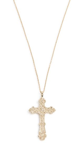 Amber Sceats + Cross Necklace