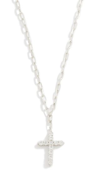 Shay + 18k Diamond Cross Necklace