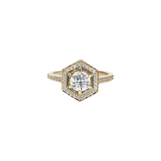 Meadowlark Jewelry + Hex Ring White Diamond