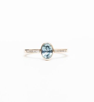 Porter Gulch + Oval Sapphire Bezel Solitaire