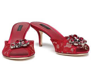 Dolce & Gabbana + Embellished Sandals