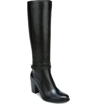 HAZE Wide Calf Boots Onyx Suede  Women's Tall Wide Calf Boots – Dolce Vita