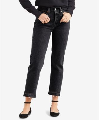 Levi's + Wedgie Straight-Leg Cropped Jeans