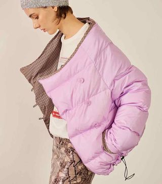 Front Row Shop + Reversible Wrap Down Jacket