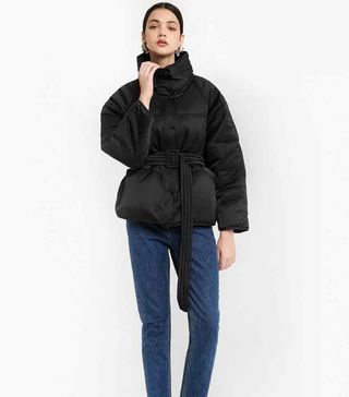 Pixie Market + Belted Puffer Jacket