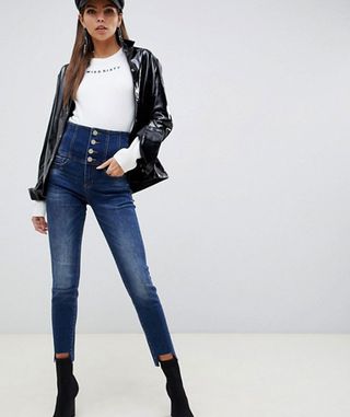Miss Sixty + Griselda Super High Waisted Skinny Jeans
