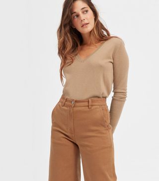 Everlane + Cashmere V-Neck Sweater