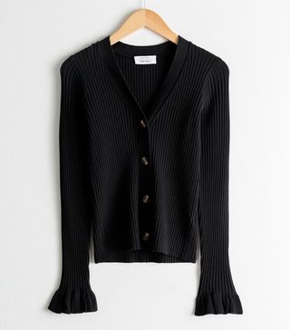 & Other Stories + Ruffle Knit Cardigan