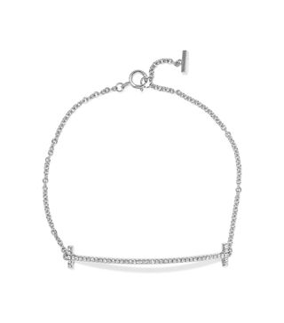 Tiffany & Co. + T Smile 18-Karat White Gold Diamond Bracelet