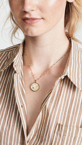 BaubleBar + September Pandora Pendant Necklace