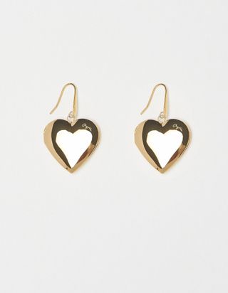 Bagatiba + Heart Locket Drop Earrings