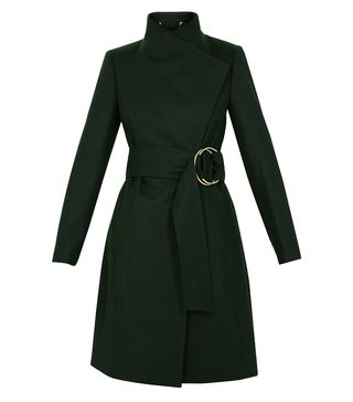 Ted Baker + RAYAY Belted High Neck Wool Coat