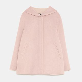 Zara + Hooded Coat