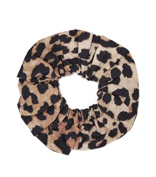 Ganni + Leopard Hair Scrunchie