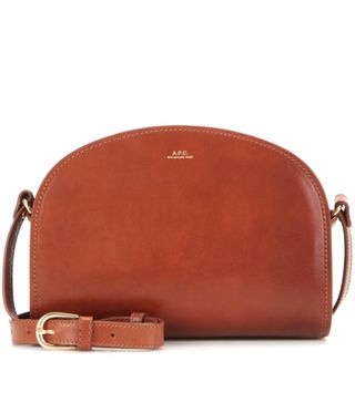 A.P.C. + Demi-Lune Leather Shoulder Bag