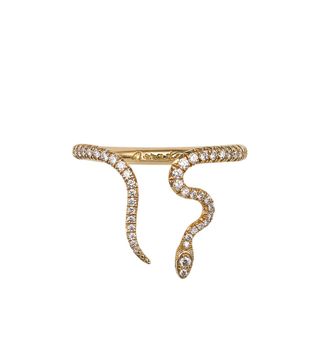 Nora Kogan + Alexandra Diamond Open Snake Ring