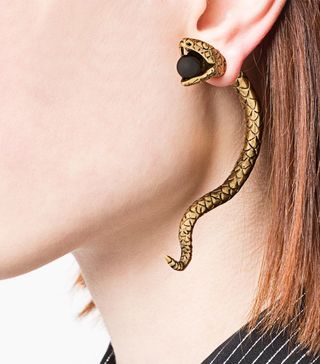 Saint Laurent + Snake Earrings