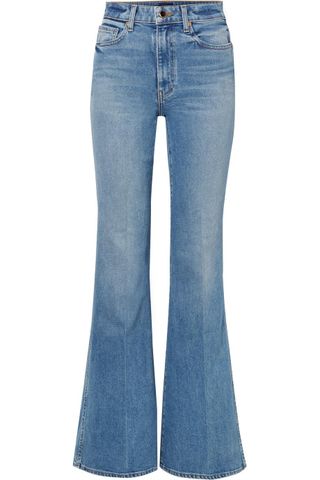 Khaite + Reece High-Rise Flared Jeans