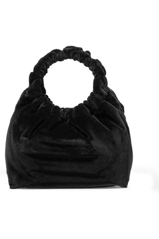 The Row + Double Circle Small Velvet Tote