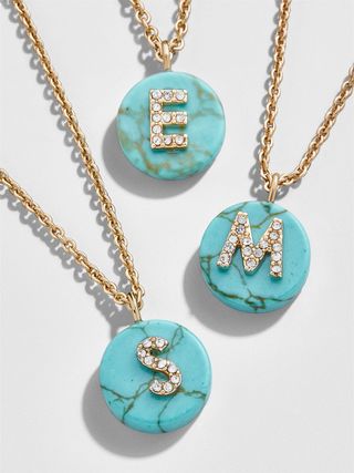 BaubleBar + Chromatic Initial Pendant Necklace